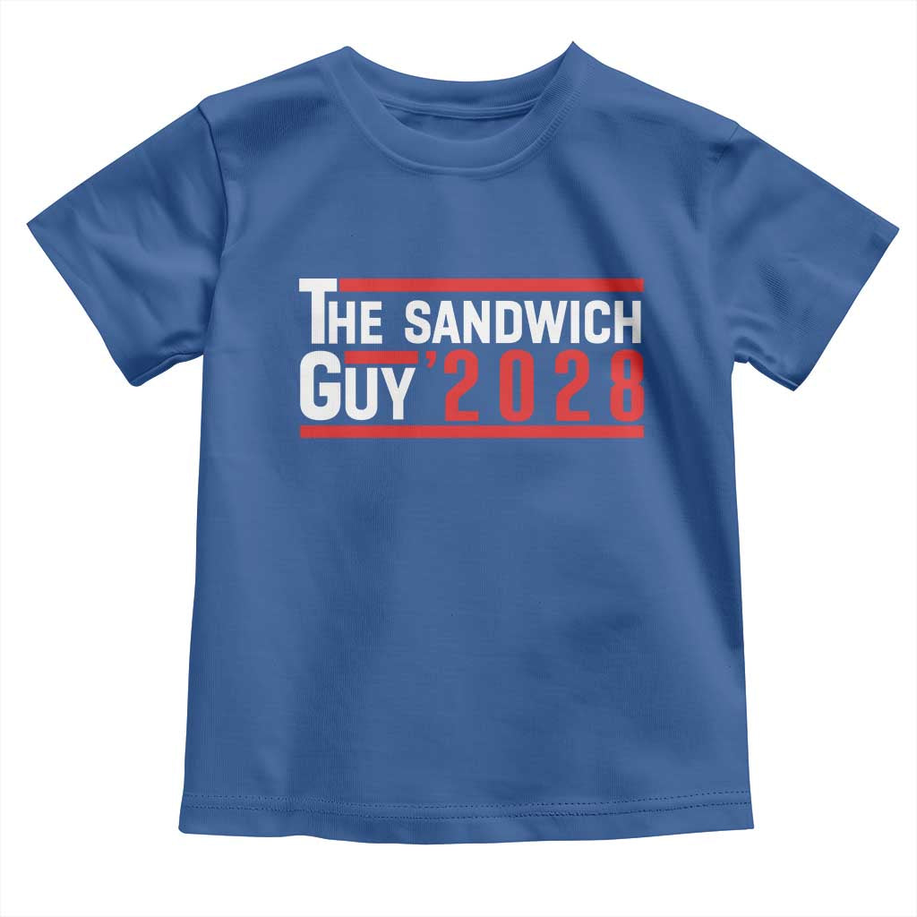 The Sandwich Guy 2028 Toddler T Shirt Political Parody TS02 Royal Blue Print Your Wear