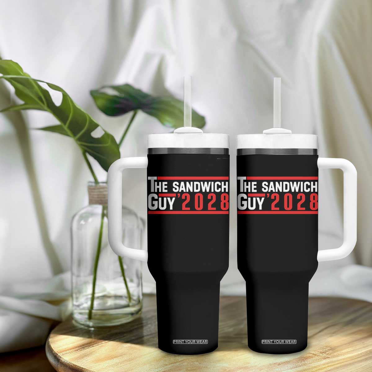 The Sandwich Guy 2028 Tumbler With Handle Political Parody TS02 Print Your Wear