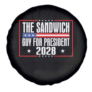 The Sandwich Guy for President 2028 Spare Tire Cover Funny Patriotic Campaign Parody TS02 Print Your Wear
