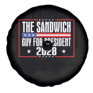 The Sandwich Guy for President 2028 Spare Tire Cover Funny Patriotic Campaign Parody TS02 Print Your Wear