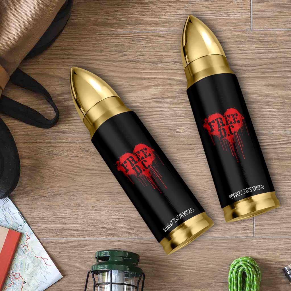 Free DC Graffiti Dripping Heart Graphic Bullet Tumbler Washington DC Pride Political Satire TS02 Print Your Wear
