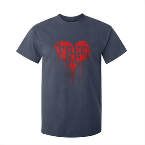 Free DC Graffiti Dripping Heart Graphic T Shirt For Kid Washington DC Pride Political Satire TS02 Navy Print Your Wear