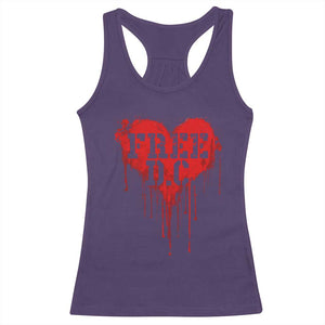 Free DC Graffiti Dripping Heart Graphic Racerback Tank Top Washington DC Pride Political Satire TS02 Purple Print Your Wear