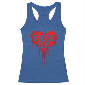 Free DC Graffiti Dripping Heart Graphic Racerback Tank Top Washington DC Pride Political Satire TS02 Royal Blue Print Your Wear