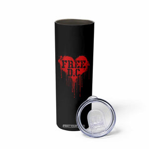 Free DC Graffiti Dripping Heart Graphic Skinny Tumbler Washington DC Pride Political Satire TS02 Print Your Wear
