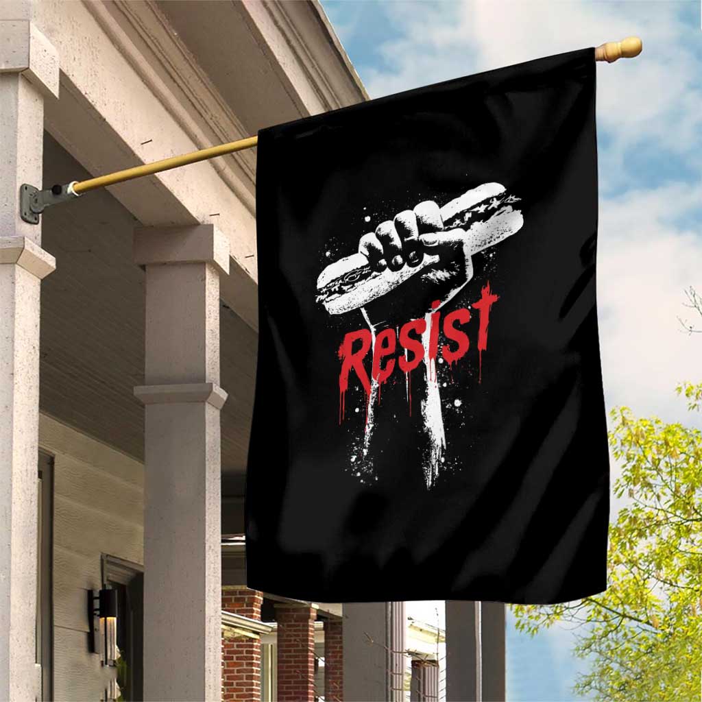 Resist with Sandwich Power Garden Flag Funny Food Rebellion Political Satire TS02 Print Your Wear