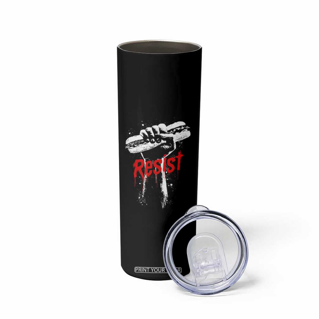 Resist with Sandwich Power Skinny Tumbler Funny Food Rebellion Political Satire TS02 Print Your Wear