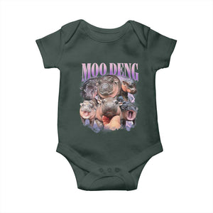 Baby Hippo Moo Deng Baby Onesie Funny Moo-deng Baby Pygmy Hippopotamus TS02 Print Your Wear