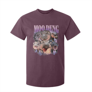 Baby Hippo Moo Deng T Shirt For Kid Funny Moo-deng Baby Pygmy Hippopotamus TS02 Dark Forest Green Print Your Wear