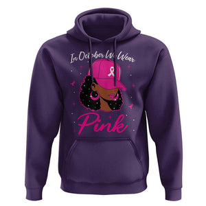 Breast Cancer Awareness Hoodie In October We Wear Pink Afro Girl TS02 Purple Print Your Wear