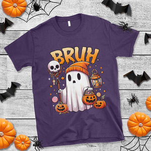 Cute Halloween Ghost Boo Sheet T Shirt Funny Bruh Trick Or Treat Candy TS02 Purple Print Your Wear