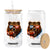 Cool Game Day Bear Graphic Glass Can Bold Football Fan Dripping Paint TS02 Print Your Wear