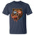 Cool Game Day Bear Graphic T Shirt Bold Football Fan Dripping Paint TS02 Navy Print Your Wear