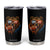 Cool Game Day Bear Graphic Tumbler Cup Bold Football Fan Dripping Paint TS02 Black Print Your Wear