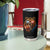 Cool Game Day Bear Graphic Tumbler Cup Bold Football Fan Dripping Paint TS02 Print Your Wear