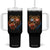 Cool Game Day Bear Graphic Tumbler With Handle Bold Football Fan Dripping Paint TS02 One Size: 40 oz Black Print Your Wear