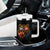 Cool Game Day Bear Graphic Tumbler With Handle Bold Football Fan Dripping Paint TS02 Print Your Wear
