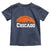 Chicago Skyline Football Graphic Toddler T Shirt Bold Windy City Fan Art for Game Days TS02 Navy Print Your Wear