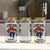 Fierce Football Bear Glass Can Chicago Fan Number 18 Bold Orange Game Day Spirit TS02 Print Your Wear