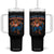 Fierce Football Bear Tumbler With Handle Chicago Fan Number 18 Bold Orange Game Day Spirit TS02 One Size: 40 oz Black Print Your Wear