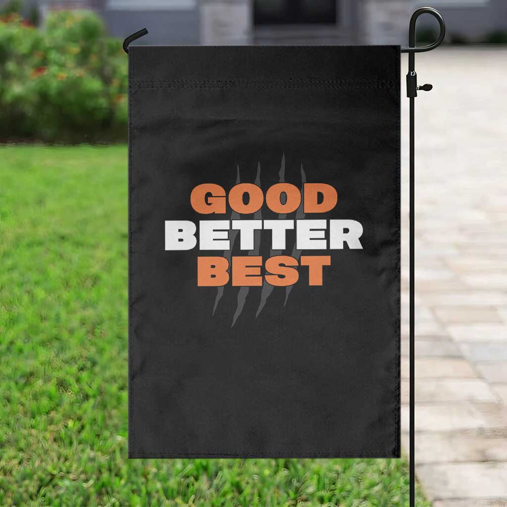 Good Better Best Chicago Football Inspirational Garden Flag Fierce Bears Claw Graphic for Fan TS02 Print Your Wear