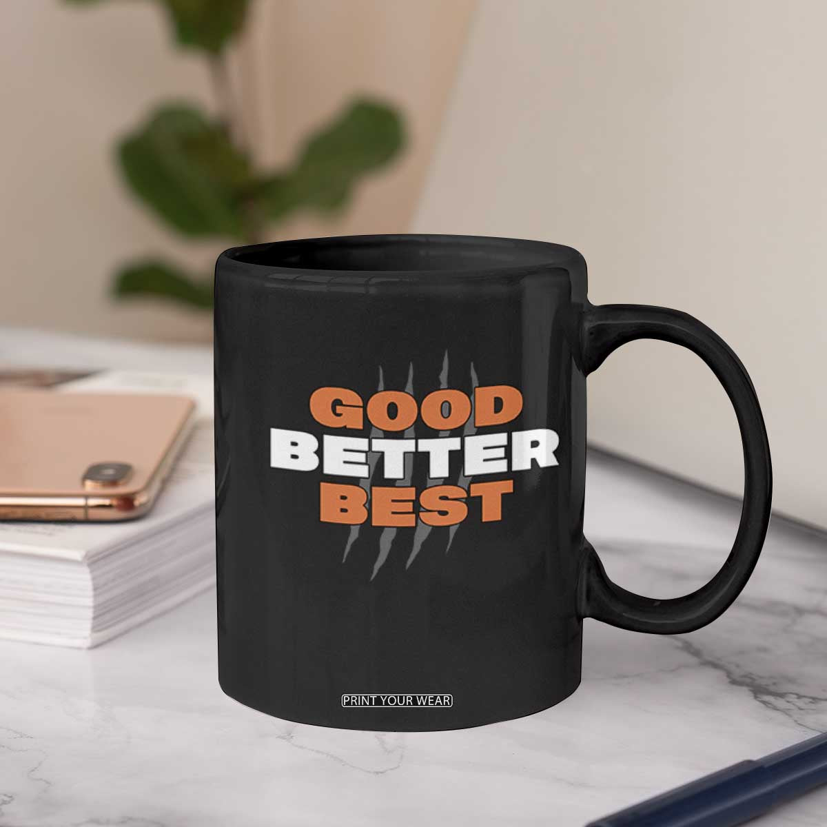 Good Better Best CFB Inspirational Coffee Mug Fierce Bears Claw Graphic for Fan TS02 Print Your Wear