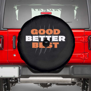 Good Better Best Chicago Football Inspirational Spare Tire Cover Fierce Bears Claw Graphic for Fan TS02 Black Print Your Wear
