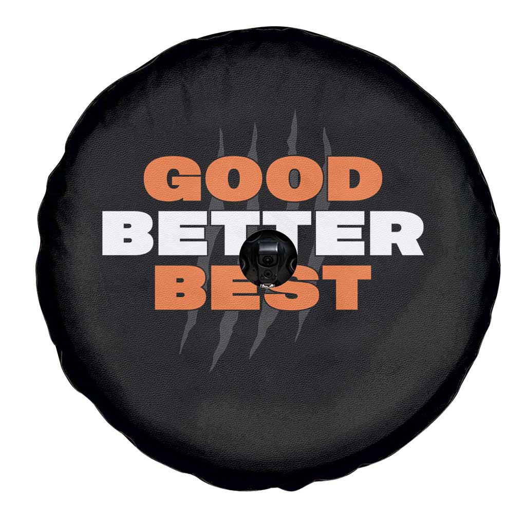 Good Better Best Chicago Football Inspirational Spare Tire Cover Fierce Bears Claw Graphic for Fan TS02 Print Your Wear