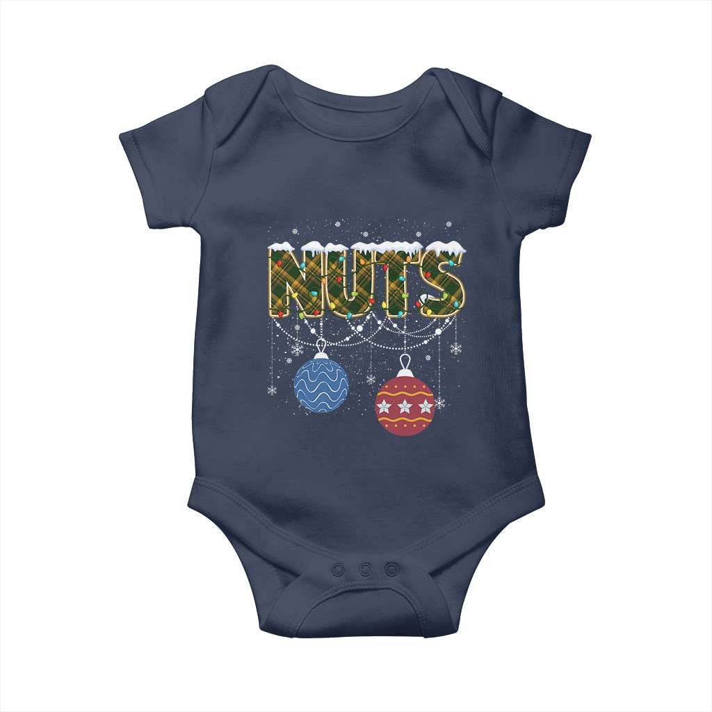 Christmas Couples Baby Onesie Chestnuts Xmas Matching Family Funny Nuts TS02 Navy Print Your Wear
