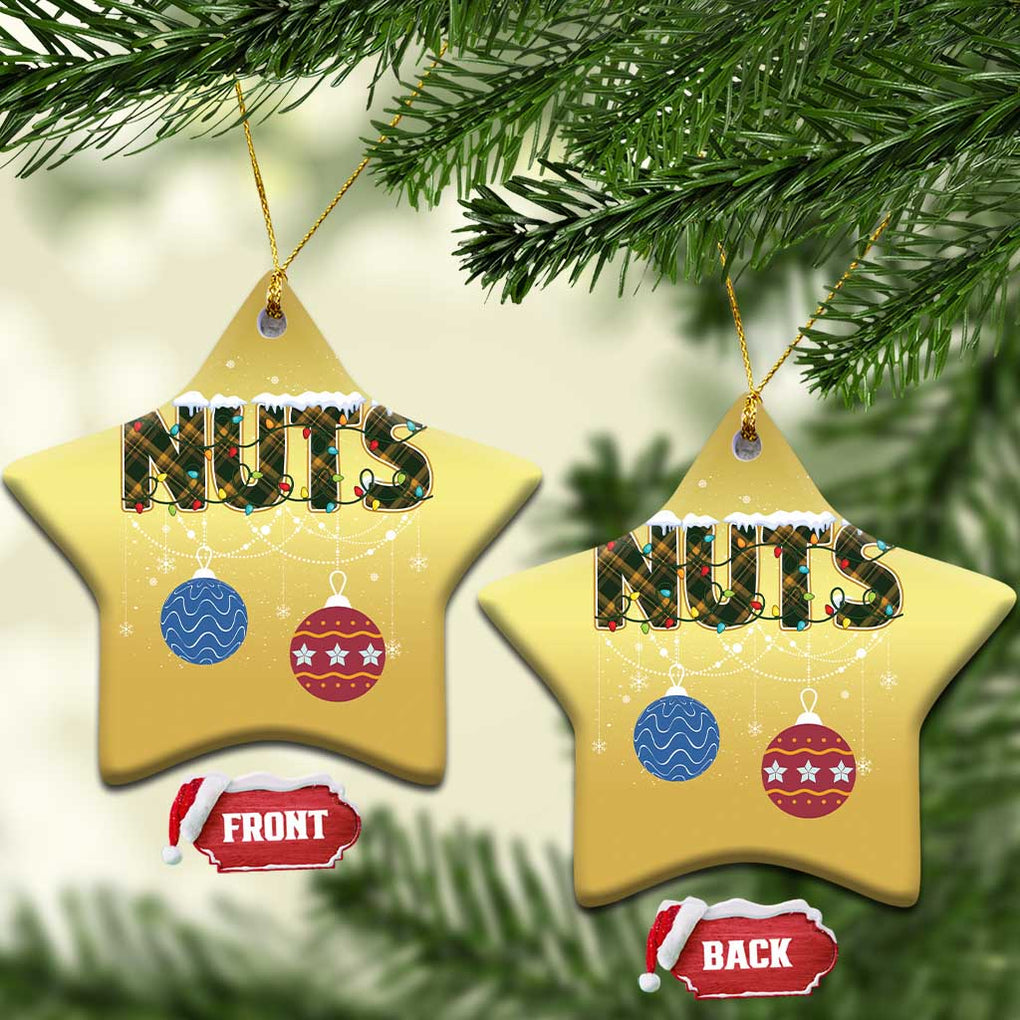 Christmas Couples Christmas Ornament Chestnuts Xmas Matching Family Funny Nuts TS02 Star Gold Print Your Wear