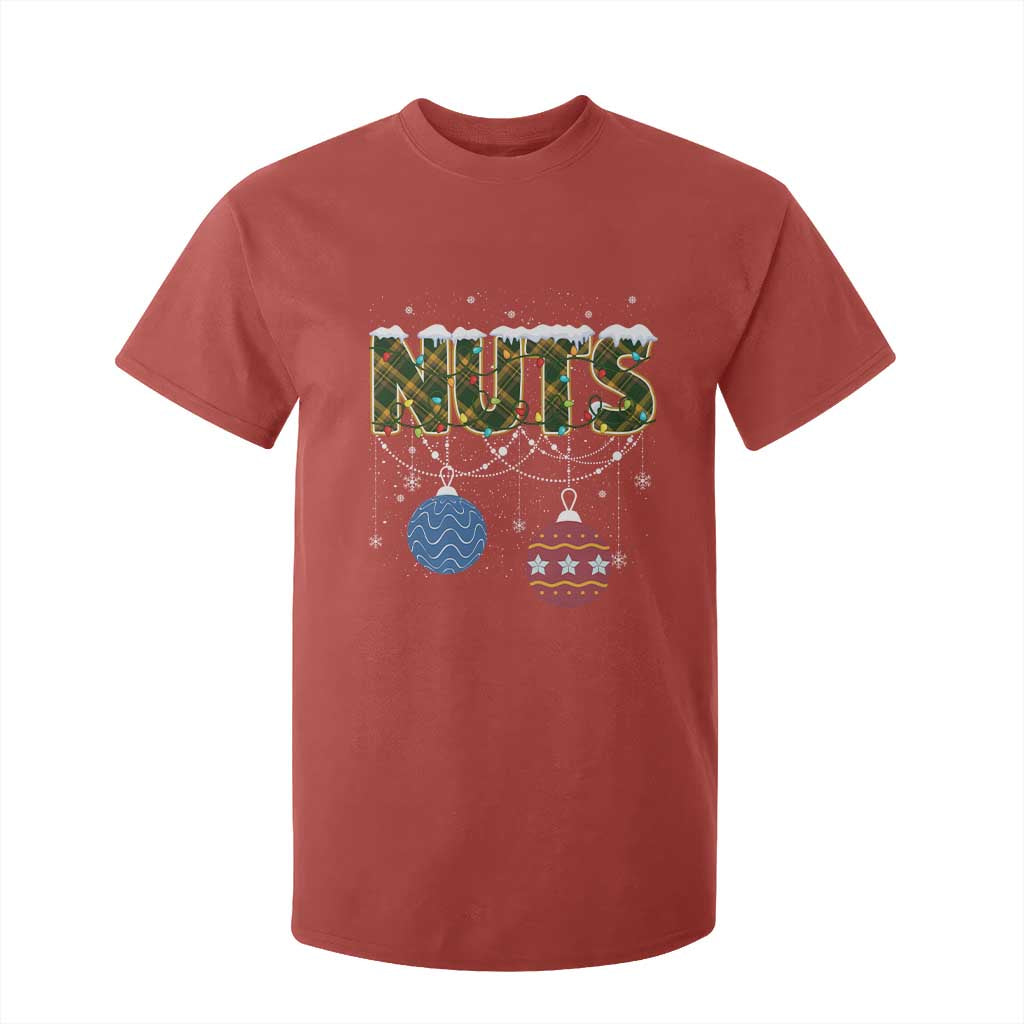 Christmas Couples T Shirt For Kid Chestnuts Xmas Matching Family Funny Nuts TS02 Red Print Your Wear