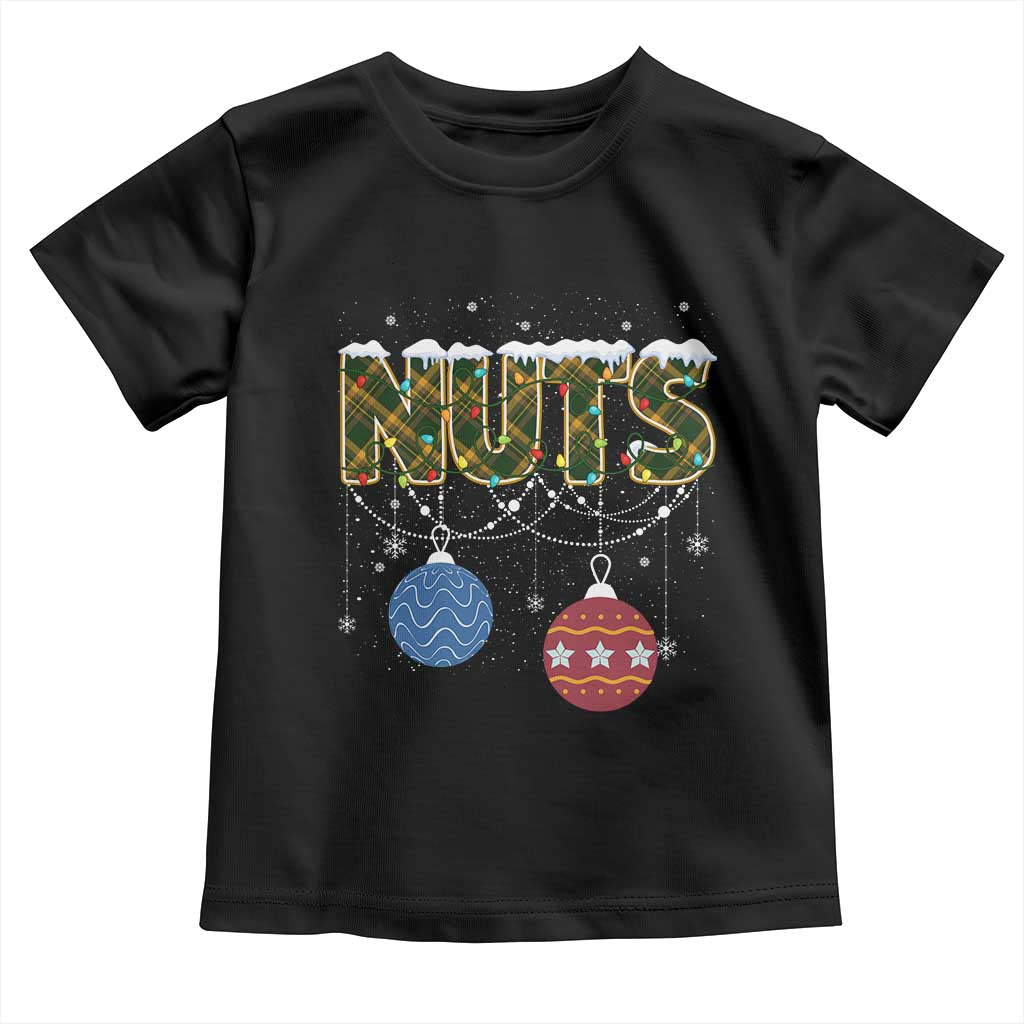 Christmas Couples Toddler T Shirt Chestnuts Xmas Matching Family Funny Nuts TS02 Black Print Your Wear