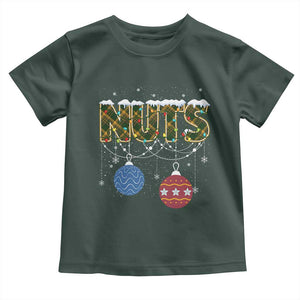 Christmas Couples Toddler T Shirt Chestnuts Xmas Matching Family Funny Nuts TS02 Dark Forest Green Print Your Wear