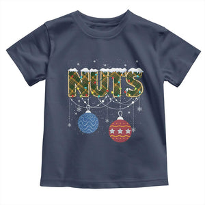 Christmas Couples Toddler T Shirt Chestnuts Xmas Matching Family Funny Nuts TS02 Navy Print Your Wear