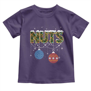 Christmas Couples Toddler T Shirt Chestnuts Xmas Matching Family Funny Nuts TS02 Purple Print Your Wear