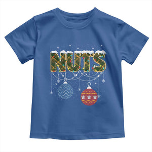 Christmas Couples Toddler T Shirt Chestnuts Xmas Matching Family Funny Nuts TS02 Royal Blue Print Your Wear