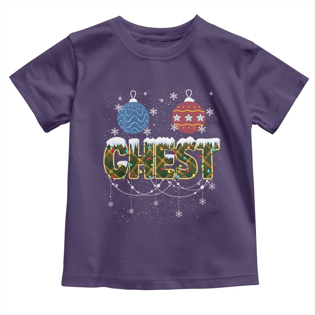 Christmas Couples Toddler T Shirt Chestnuts Xmas Matching Family Funny Chest TS02 Purple Print Your Wear