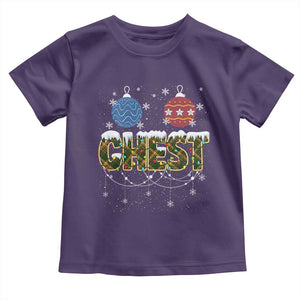 Christmas Couples Toddler T Shirt Chestnuts Xmas Matching Family Funny Chest TS02 Purple Print Your Wear