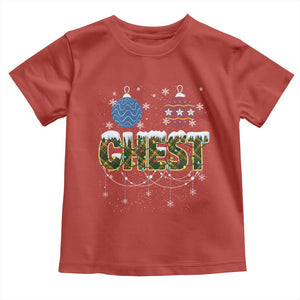 Christmas Couples Toddler T Shirt Chestnuts Xmas Matching Family Funny Chest TS02 Red Print Your Wear