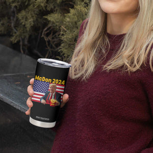 Funny Trump French Fries Tumbler Cup McDon 2024 Cooking Fry American Flag TS02 Print Your Wear