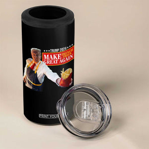 Funny Trump Fry 2024 4 in 1 Can Cooler Tumbler Make French Fries Great Again TS02 Print Your Wear