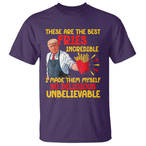 Funny Trump French Fry T Shirt Made The Best Fries So Delicious Unbelievable TS02 Purple Print Your Wear