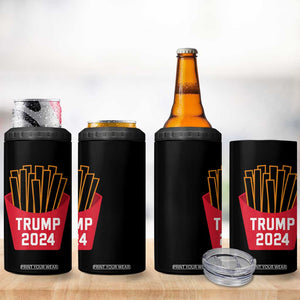 Funny Trump 2024 French Fries 4 in 1 Can Cooler Tumbler Fast Food Lover TS02 Print Your Wear