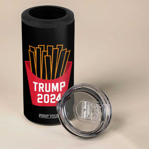 Funny Trump 2024 French Fries 4 in 1 Can Cooler Tumbler Fast Food Lover TS02 Print Your Wear