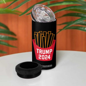 Funny Trump 2024 French Fries 4 in 1 Can Cooler Tumbler Fast Food Lover TS02 Print Your Wear
