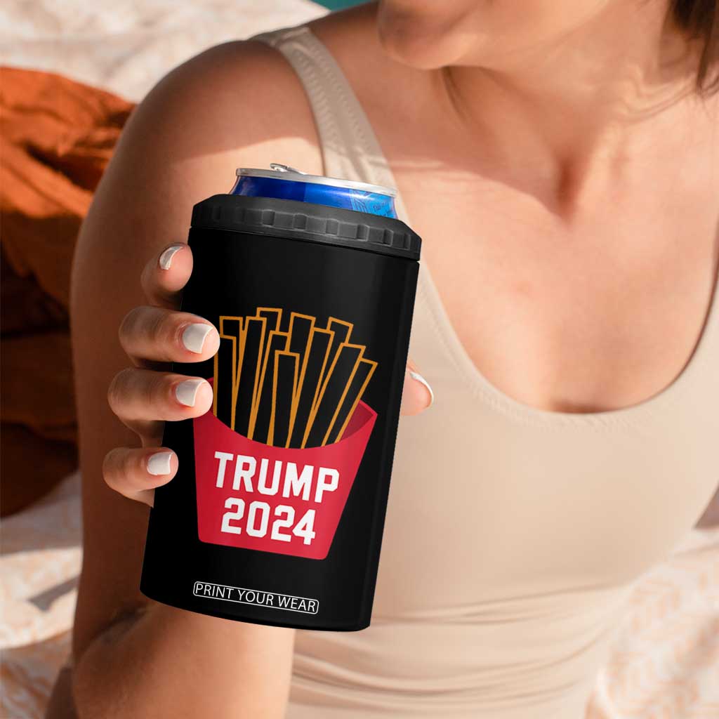 Funny Trump 2024 French Fries 4 in 1 Can Cooler Tumbler Fast Food Lover TS02 Print Your Wear