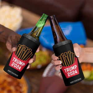 Funny Trump 2024 French Fries 4 in 1 Can Cooler Tumbler Fast Food Lover TS02 Print Your Wear