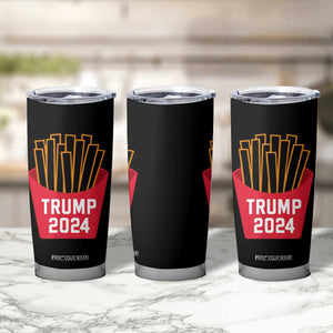 Funny Trump 2024 French Fries Tumbler Cup Fast Food Lover TS02 Print Your Wear