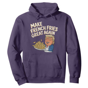 Funny Trump Fry 2024 Hoodie Make French Fries Great Again Cooking TS02 Purple Print Your Wear
