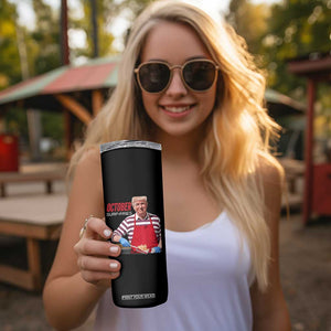 Funny Trump French Fries Skinny Tumbler October Surp-Fries Cooking TS02 Print Your Wear